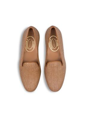 Stubbs & Wootton Tan Woven Loafers